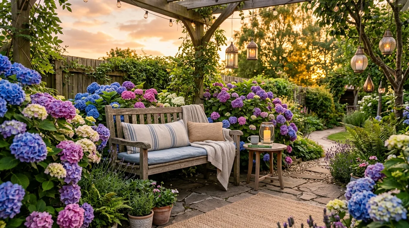 Hydrangea Corner Planting